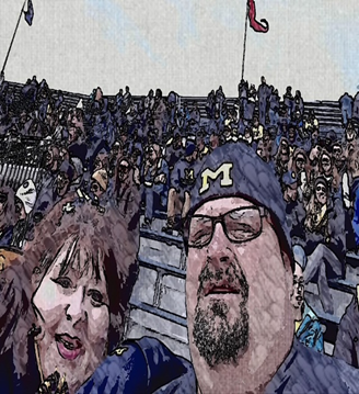 Lori’s Aunt Dawn and Uncle Jeff, inspiration behind the game day chili recipe, a University of Michigan fans, remembered for inspiring family, food, and tradition.