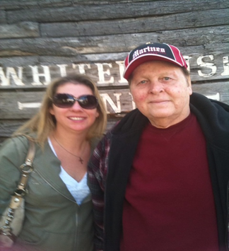 Lori with her father, inspiration for Little Bird Productions, farm-to-table storytelling company in Fallbrook, CA.
